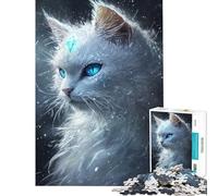 Rompecabezas de 1000 Piezas para Adultos Regalo Majestad Felina Gélida - Rompecabezas para Adultos Juguete decoración de Pared Regalos para Amigos y Familiares (tamaño 50x75cm)