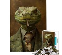 Rompecabezas de 1000 Piezas para Adultos Regalo Masculino Serpiente difícil y desafiante decoración para el hogar Juguete Educativo para Mayores de 14 años (50x75cm)