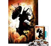 Rompecabezas de 1000 Piezas para Adultos Regalo Mujer vikinga Berserker Rompecabezas antiestrés de 1000 Piezas Ideal para armar y Regalar a Toda la Familia (38x52cm)