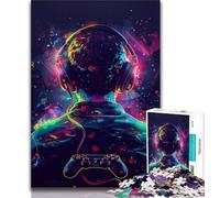 Rompecabezas de 1000 Piezas para Adultos Regalo para Gamers con Mando 1000 Piezas para Adultos Juguete Educativo Intelectual descompresor decoración 26x38cm