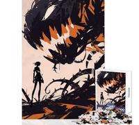 Rompecabezas de 1000 Piezas para Adultos Regalo para niña con Cara de Monstruo Juguetes de Bricolaje Regalo para cumpleaños Juegos educativos desafiantes para completar tamaño 38x52cm