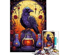 Rompecabezas de 1000 Piezas para Adultos Regalo Poción de Amor del Cuervo Rompecabezas para Adultos Juegos Familiares Carrera de Velocidad Manual desafío Educativo (tamaño 50x75cm)
