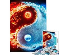 Rompecabezas de 1000 Piezas para Adultos Regalo Rompecabezas de armonía Elemental para Adultos Juguetes para armar diversión Familiar desafiante para completar (tamaño 38x26cm)