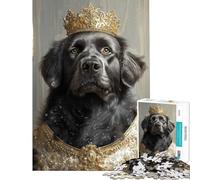 Rompecabezas de 1000 Piezas para Adultos Regalo Rompecabezas del Rey Perro Negro para Adultos Juguetes de Bricolaje análisis y lógica Gran Regalo para los Amantes de los Juegos (tamaño 50x75cm)