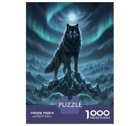 Rompecabezas De 1000 Piezas Para Adultos, Regalos Alpha Wolf - Frozen Wild Ruler Dark Fantasy Illustration Rompecabezas Para Adultos, Juguetes Antiestrés, Decoración Del Hogar, Desafío Educativo 52x38