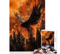 Rompecabezas de 1000 Piezas para Adultos Regalos Apocalipsis Cuervo Juegos relajantes Actividades Familiares Juguetes antiestrés reducción del estrés (38x52cm)