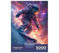 Rompecabezas De 1000 Piezas para Adultos, Regalos Astronaut in Space Surfer Rompecabezas para Adultos, Juegos Familiares, Desafío Educativo De Ensamblaje De Patrones 52x38cm/1000pcs