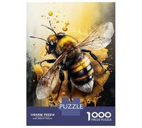 Rompecabezas De 1000 Piezas para Adultos, Regalos Bee Watercolor Drawing Rompecabezas para Adultos, Juguetes Antiestrés, Decoración del Hogar, Desafío Educativo 70x50cm/1000pcs