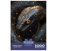 Rompecabezas De 1000 Piezas para Adultos, Regalos Black Snake with Golden Dust Rompecabezas Juegos Relajantes Difícil Regalo De Cumpleaños, Regalos, 70x50cm/1000pcs