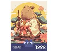 Rompecabezas De 1000 Piezas para Adultos, Regalos Capybara Samurai with Katana and Kimono Rompecabezas para Adultos, Juguetes Antiestrés, Decoración del Hogar, Desafío Educativo 52x38cm/1000pcs