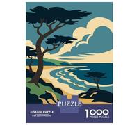 Rompecabezas De 1000 Piezas para Adultos, Regalos Carmel-by-The-Sea Travel Rompecabezas Juego De Ingenio Desafío Educativo De Corte De Precisión 52x38cm/1000pcs