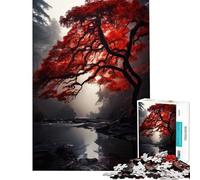 Rompecabezas de 1000 Piezas para Adultos Regalos Carmesí Soledad Un Reto difícil de completar Juegos Familiares para Mayores de 14 años Juego de Rompecabezas Incluido (38x52cm)