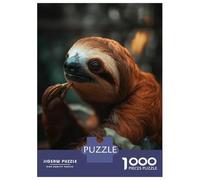 Rompecabezas De 1000 Piezas para Adultos, Regalos Charming Sloth Rompecabezas para Adultos, Juguetes Antiestrés, Desafío Educativo De Carrera De Velocidad Manual 70x50cm/1000pcs