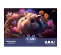 Rompecabezas De 1000 Piezas para Adultos, Regalos Colorful Hamster Rompecabezas para Adultos, Juguetes Antiestrés, Decoración del Hogar, Desafío Educativo 38x26cm/1000pcs