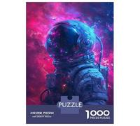 Rompecabezas De 1000 Piezas para Adultos, Regalos Cosmic Astronaut Poster Rompecabezas Juego De Ingenio Desafío Educativo De Corte De Precisión 70x50cm/1000pcs