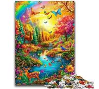 Rompecabezas de 1000 Piezas para Adultos, Regalos de Animales del Bosque, Juguetes educativos, Juegos Familiares, Regalos para Amigos y Familiares, 50x75cm