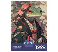 Rompecabezas De 1000 Piezas para Adultos, Regalos Edo Frog Geisha Rompecabezas para Adultos, Juguetes Antiestrés, Decoración del Hogar, Desafío Educativo 52x38cm/1000pcs