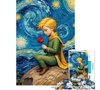 Rompecabezas de 1000 Piezas para Adultos Regalos El Principito Rosa Rompecabezas para Adolescentes Juegos relajantes para divertirse en Familia Regalo de cumpleaños Regalos (tamaño 50x75cm)