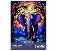 Rompecabezas De 1000 Piezas para Adultos, Regalos Elephant in The Wild Rompecabezas Juegos Relajantes Difícil Regalo De Cumpleaños, Regalos, 70x50cm/1000pcs