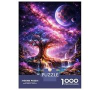 Rompecabezas De 1000 Piezas para Adultos, Regalos Enchanted Cosmic Tree of Life Rompecabezas para Adultos, Juguetes Antiestrés, Decoración del Hogar, Desafío Educativo 70x50cm/1000pcs