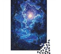 Rompecabezas De 1000 Piezas para Adultos, Regalos Enchanted Forest Night Sky Rompecabezas para Adultos, Juegos Relajantes, Desafío Difícil, Regalo De Cumpleaños, Regalos, 38x26cm/1000pcs