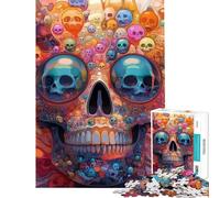 Rompecabezas de 1000 piezas para adultos Regalos Flores efímeras de la mortalidad Rompecabezas para adultos con patrón de montaje Ideal para cumpleaños Navidad regalos para amigos y familiares 38x26cm