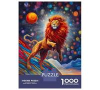 Rompecabezas De 1000 Piezas para Adultos, Regalos Funny Lion Rompecabezas para Adultos, Juguetes Antiestrés, Decoración del Hogar, Desafío Educativo 70x50cm/1000pcs