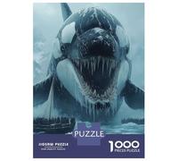 Rompecabezas De 1000 Piezas para Adultos, Regalos Giant Orca in Arctic Waters Rompecabezas Juegos Relajantes Difícil Regalo De Cumpleaños, Regalos, 70x50cm/1000pcs