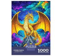 Rompecabezas De 1000 Piezas para Adultos, Regalos Golden Dragon on Mountain Peak Rompecabezas Juegos Relajantes Difícil Regalo De Cumpleaños, Regalos, 70x50cm/1000pcs