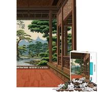 Rompecabezas de 1000 Piezas para Adultos Regalos inspirados en un Lugar Tranquilo japonés Ayuda a ejercitar el Cerebro Juego Educativo Divertido y con Humor para Mayores de 14 años (38x26cm)