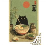 Rompecabezas De 1000 Piezas para Adultos, Regalos Japanese Ramen Noodles Poster Rompecabezas para Adultos, Juegos Relajantes, Desafío Difícil, Regalo De Cumpleaños, Regalos, 38x26cm/1000pcs