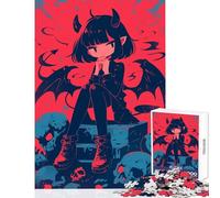 Rompecabezas de 1000 Piezas para Adultos Regalos Juguetes antiestrés de Demonios Regalos para Mujeres y Hombres Juegos Divertidos colección de Artistas Bellas Artes tamaño 38x52cm