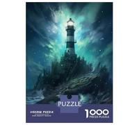 Rompecabezas De 1000 Piezas para Adultos, Regalos Lighthouse on A Rocky Shore Rompecabezas Juegos Relajantes Difícil Regalo De Cumpleaños, Regalos, 52x38cm/1000pcs