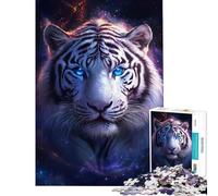 Rompecabezas de 1000 Piezas para Adultos Regalos Majestad del Tigre Galáctico Rompecabezas Divertido para Adultos Que Mejora la Memoria y es un Reto completarlo (tamaño 38x52cm)