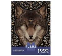 Rompecabezas De 1000 Piezas para Adultos, Regalos Mandala of The Wolf Rompecabezas para Adultos, Juguetes Antiestrés, Decoración del Hogar, Desafío Educativo 70x50cm/1000pcs