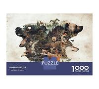 Rompecabezas De 1000 Piezas Para Adultos, Regalos My Nature Surrealism Animal Tribute to The Predators An ... Rompecabezas Para Adultos, Juego De Ingenio, Alivio Del Estrés, Gran Regalo Para Jugar 38x