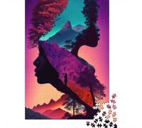 Rompecabezas De 1000 Piezas para Adultos, Regalos Nature's Harmony Mountain Serenity Rompecabezas Juego De Ingenio Desafío Educativo De Corte De Precisión 52x38cm/1000pcs