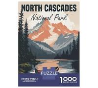 Rompecabezas De 1000 Piezas para Adultos, Regalos North Cascades National Park Rompecabezas para Adultos, Juegos Familiares, Desafío Educativo De Ensamblaje De Patrones 70x50cm/1000pcs