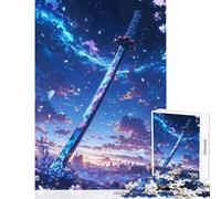 Rompecabezas de 1000 Piezas para Adultos Regalos Paisaje onírico Katana decoración del hogar Juguetes Grandes Regalos y Juegos prácticos Cada Pieza es única - Tamaño 38x52cm