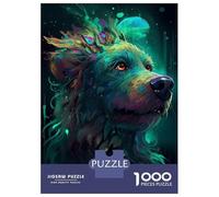 Rompecabezas De 1000 Piezas para Adultos, Regalos Poodle Dog Wizardry Rompecabezas para Adultos, Juegos Familiares, Desafío Educativo De Ensamblaje De Patrones 52x38cm/1000pcs