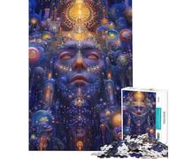 Rompecabezas de 1000 Piezas para Adultos Regalos Rompecabezas Cosmic Psyche Juguetes de Bricolaje para la diversión Familiar desafiante de completar (tamaño 38x26cm)