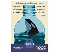 Rompecabezas De 1000 Piezas para Adultos, Regalos Save The Ocean Rompecabezas Juegos Relajantes Difícil Regalo De Cumpleaños, Regalos, 38x26cm/1000pcs