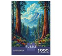 Rompecabezas De 1000 Piezas para Adultos, Regalos Sequoia National Park Landscape Rompecabezas Juego De Ingenio Desafío Educativo De Corte De Precisión 52x38cm/1000pcs