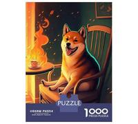 Rompecabezas De 1000 Piezas para Adultos, Regalos Shiba Is Fine Now Rompecabezas para Adultos, Juguetes Antiestrés, Desafío Educativo De Carrera De Velocidad Manual 38x26cm/1000pcs