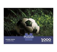 Rompecabezas De 1000 Piezas para Adultos, Regalos Soccer Ball in Grass Rompecabezas para Adultos, Juego De Ingenio, Alivio del Estrés, Gran Regalo para Jugar 70x50cm/1000pcs