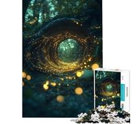 Rompecabezas de 1000 Piezas para Adultos Regalos Surrealismo Portal de Las Luciérnagas Póster de luciérnagas Difícil de completar Juego Familiar para Mayores de 14 años Juego de Rompecabezas Incluido
