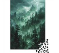 Rompecabezas De 1000 Piezas para Adultos, Regalos Thunderstorm in The Mountains Rompecabezas para Adultos, Juegos Relajantes, Desafío Difícil, Regalo De Cumpleaños, Regalos, 70x50cm/1000pcs