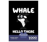 Rompecabezas De 1000 Piezas para Adultos, Regalos Whale Hello There Rompecabezas para Adultos, Juegos Familiares, Desafío Educativo De Ensamblaje De Patrones 52x38cm/1000pcs