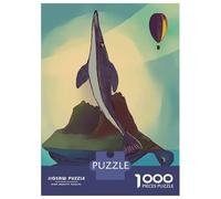 Rompecabezas De 1000 Piezas para Adultos, Regalos Whale, Turtle, and Island Rompecabezas para Adultos, Juegos Familiares, Desafío Educativo De Ensamblaje De Patrones 52x38cm/1000pcs
