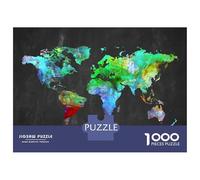 Rompecabezas De 1000 Piezas para Adultos, Regalos World Map 68 Rompecabezas para Adultos, Juguetes Antiestrés, Decoración del Hogar, Desafío Educativo 70x50cm/1000pcs